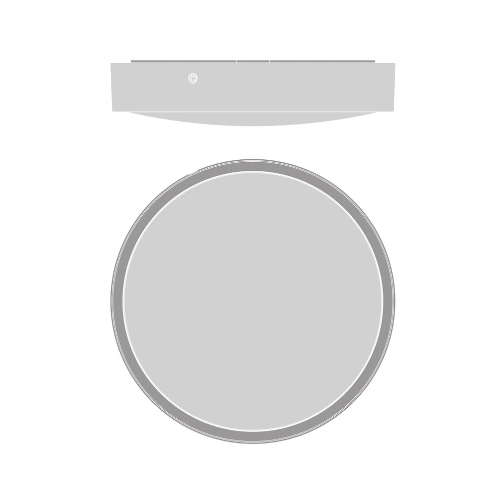 Ledvance LED Bulkhead Rund 300mm 17W IP65 IK10 2270 lumen 3000K 4000K Svart Ytmonterad Utomhusbelysning