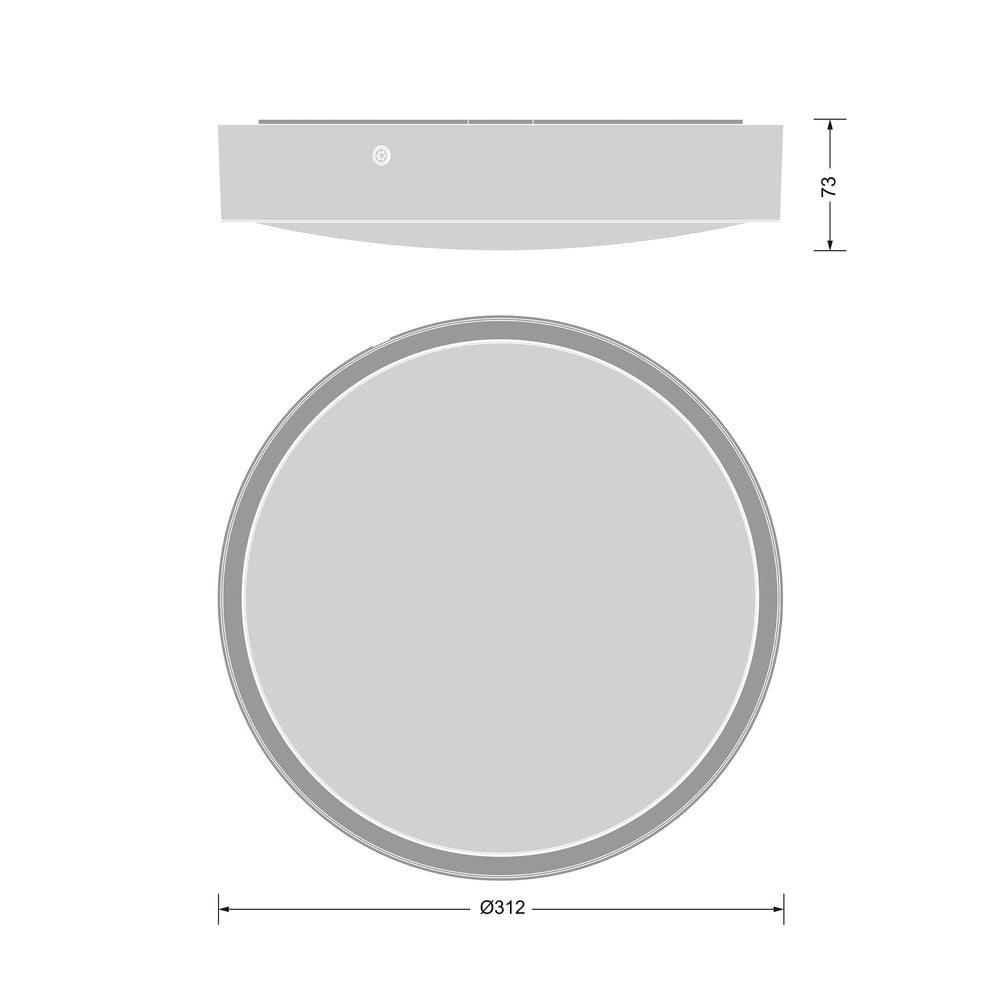Ledvance LED Bulkhead Rund 300mm 17W IP65 IK10 2270 lumen 3000K 4000K Svart Ytmonterad Utomhusbelysning