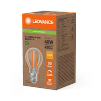 Ledvance LED Classic A E27 lampa 2.2W 2700K dimbar 470 lumen klart glas motsvarande 40W varmvit
