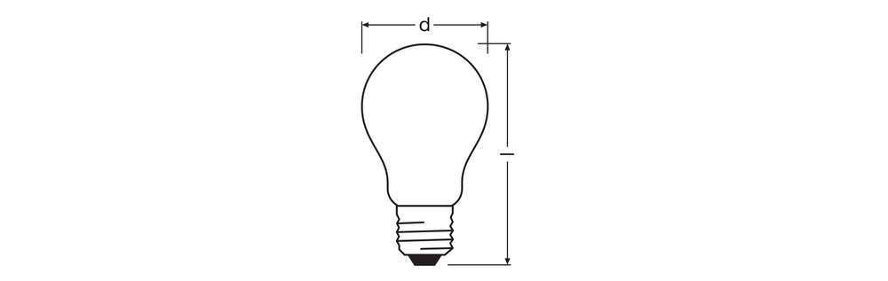 Ledvance LED Classic A Frostad E27 Dimbar Lampa 2.2W 2700K 470 lumen 220-240V Energiklass A