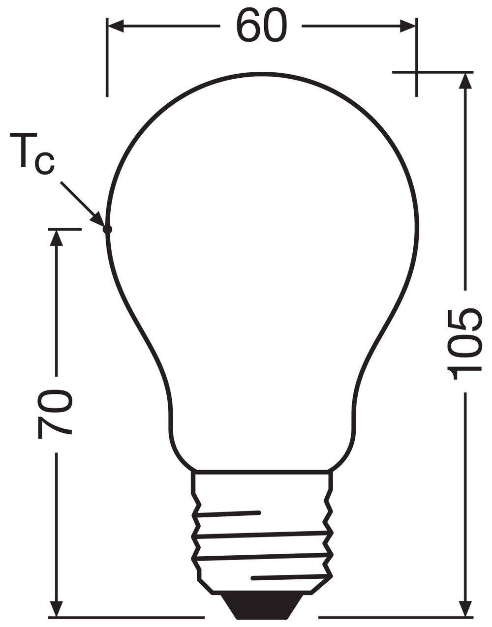 Ledvance LED Classic A Frostad E27 Dimbar Lampa 2.2W 2700K 470 lumen 220-240V Energiklass A