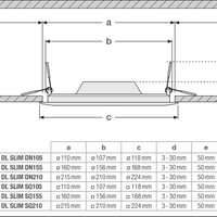 Ledvance LED slim fyrkantig downlight 12W 6500K 1020 lumen infälld Vit IP20 169x169mm