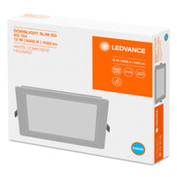 Ledvance LED slim fyrkantig downlight 12W 6500K 1020 lumen infälld Vit IP20 169x169mm