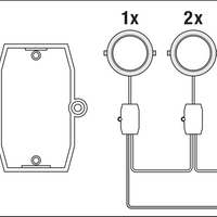 Ledvance LED slim fyrkantig downlight 12W 6500K 1020 lumen infälld Vit IP20 169x169mm
