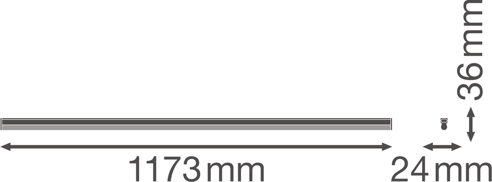 Ledvance LINEAR Compact High Output LED Ytmonterad Lampa 20W 3000K 2000 lumen Vit IP20 1173mm