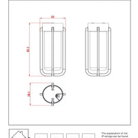 Lucide LED-taklampa E27 220-240V IP20 50W 80-89 CRI
