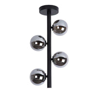 Lucide TYCHO LED taklampa 4xG9 socklar 220-240V Ø25cm Sandmässing & Svart Vintage Design