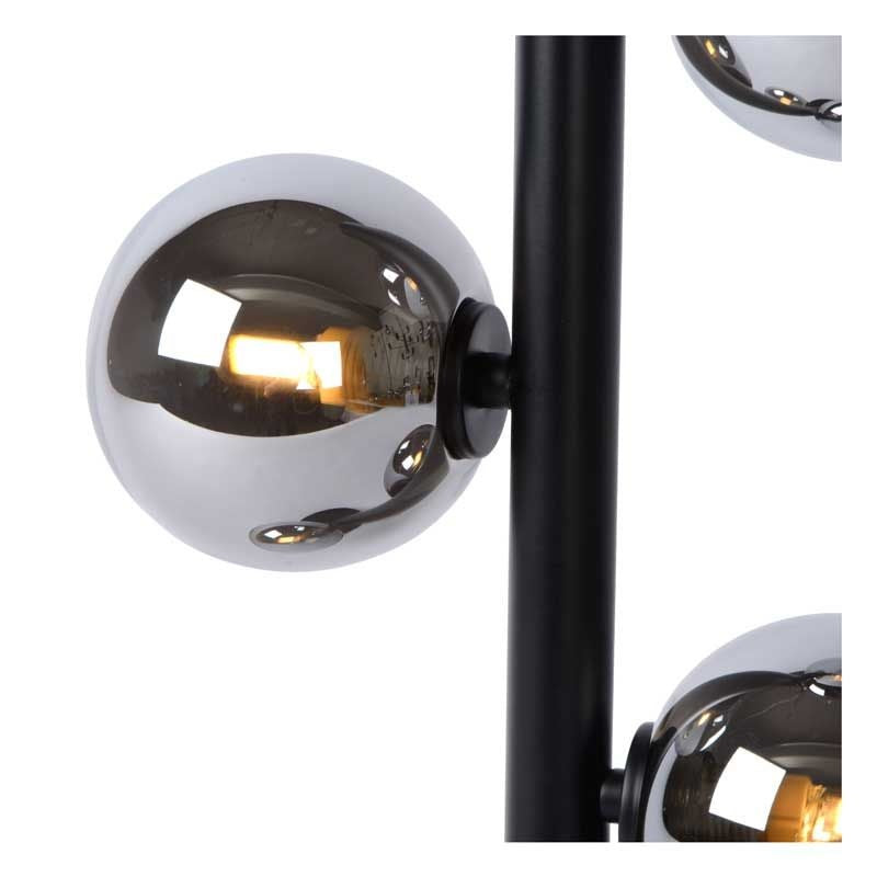 Lucide TYCHO LED taklampa 4xG9 socklar 220-240V Ø25cm Sandmässing & Svart Vintage Design