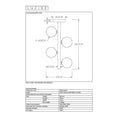 Lucide TYCHO LED taklampa 4xG9 socklar 220-240V Ø25cm Sandmässing & Svart Vintage Design