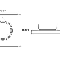 Mi-Light trådlös dimmer väggkontroll CCT vit 220-240V IP20