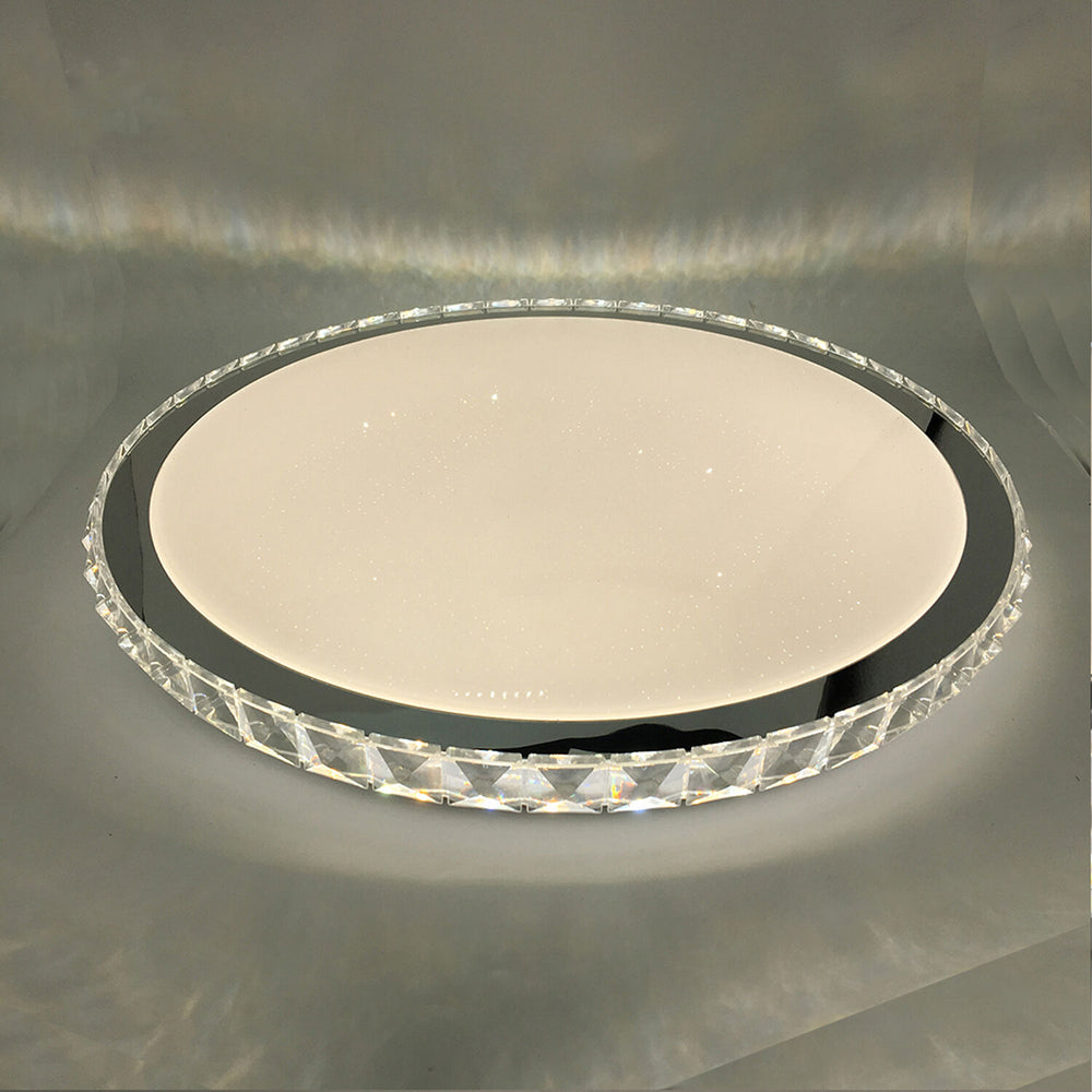 Modee tak LED-lampa 96W 3CCT dimbar 9120 lumen Ø510mm aluminium-plast IP20 frostat glas