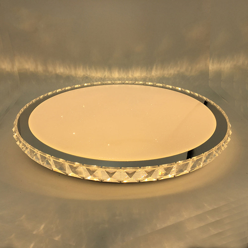 Modee tak LED-lampa 96W 3CCT dimbar 9120 lumen Ø510mm aluminium-plast IP20 frostat glas