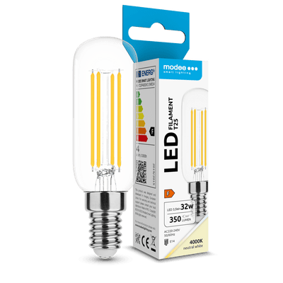Modee Filament LED Rör T25 3.5W E14 4000K 350 lumen 360° Glaslampa IP20 >80CRI