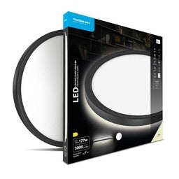 Modee LED taklampa rund Svart 22W 3000 lumen 4000K D420x28mm