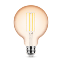 Modee LED Filament Bärnsten Globe G95 4W E27 1800K 360 lumen 320° glödlampa ej dimbar