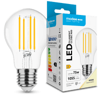 Modee LED Filamentlampa A60 8W E27 4000K 1055 lumen 360° Glasglob IP20 Ej dimbar