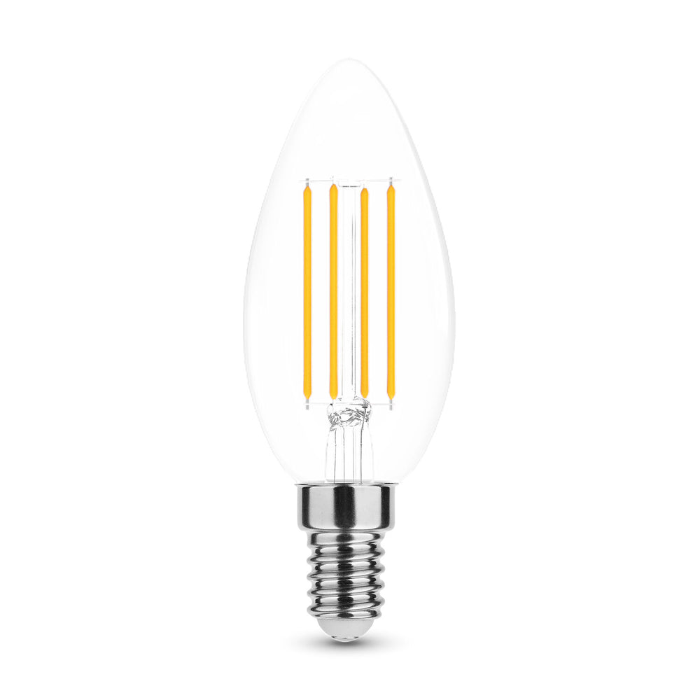 Modee LED Filament Candle C35 7W E14 2700K dimmable 360° glass bulb 806 lumens CRI 80 IP20