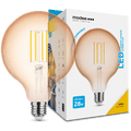Modee LED Filament Glob G125 4W E27 Bärnsten 1800K 300 lumen 320° Dimbar IP20