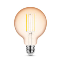 Modee LED Filament Globe G95 4W E27 Amber 1800K 300 lumens 320° dimmable bulb IP20