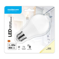 Modee LED Smart Globe A60 8.8W E27 4000K 806 lumen PIR Sensor lampa 200° spridning IP20