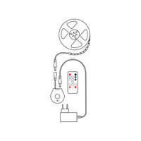 Modee LED Smart Strip 12W IP20 2700K 800 lumen 3M med fjärrkontroll och rörelsesensor