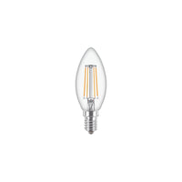 Philips CorePro LED Ljus E14 4.3W 2700K Klar B35 470 lumen ej dimbar varmvit lampa