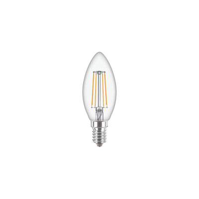 Philips CorePro LED Ljus E14 4.3W 2700K Klar B35 470 lumen ej dimbar varmvit lampa