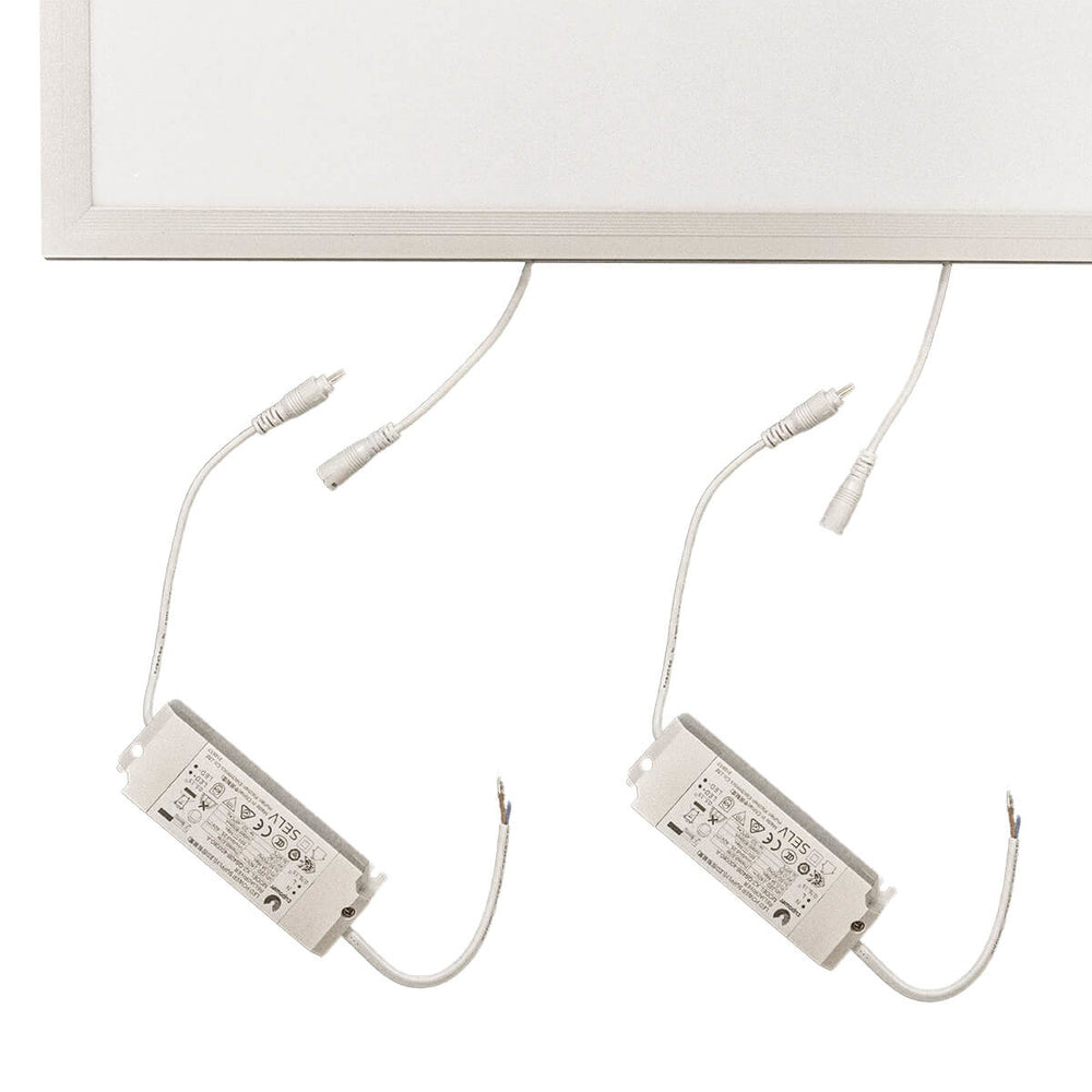 Tsong LED-panel 120x60cm bakbelyst ECO 60W 6600 lumen 3000K varmvit UGR22