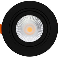 LCB LED infälld spot 95mm Svart IP65 5W 420 lumen Dim to Warm 2200K-3000K håltagning 80mm dimbar 230V