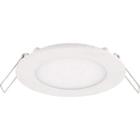 LED-downlight 6W ersätter 50W 3000K varmvit, 105mm utskärning, dimbar fasavskärning