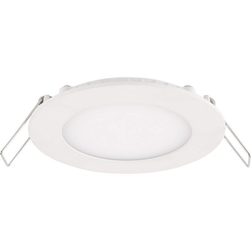 LED-downlight 6W ersätter 50W 3000K varmvit, 105mm utskärning, dimbar fasavskärning