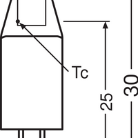 OSRAM LED G4 Pin Micro 12V 1W 2700K Clear Warm White 100 lumens 300° Non-Dimmable IP20 Lamp