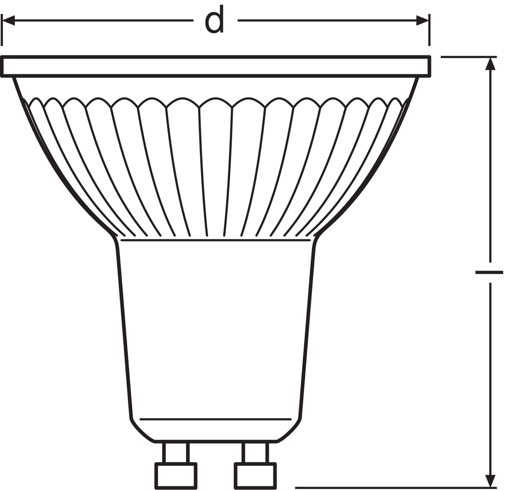 Performance LED Spot Reflektor GU10 PAR16 4.5W 350 lumen 2700K 36D dimbar ersätter 50W