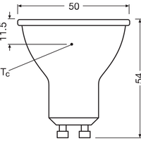 Performance LED Spot Reflektor GU10 PAR16 4.5W 350 lumen 2700K 36D dimbar ersätter 50W
