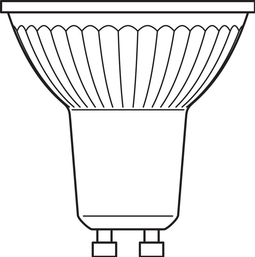 Performance LED Spot Reflector GU10 PAR16 4.5W 350 lumens 2700K 36D dimmable replaces 50W