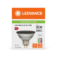 Performance LED Spot Reflektor GU5.3 MR16 5W 345 lumen 36D 4000K Kallvit dimbar ersätter 35W