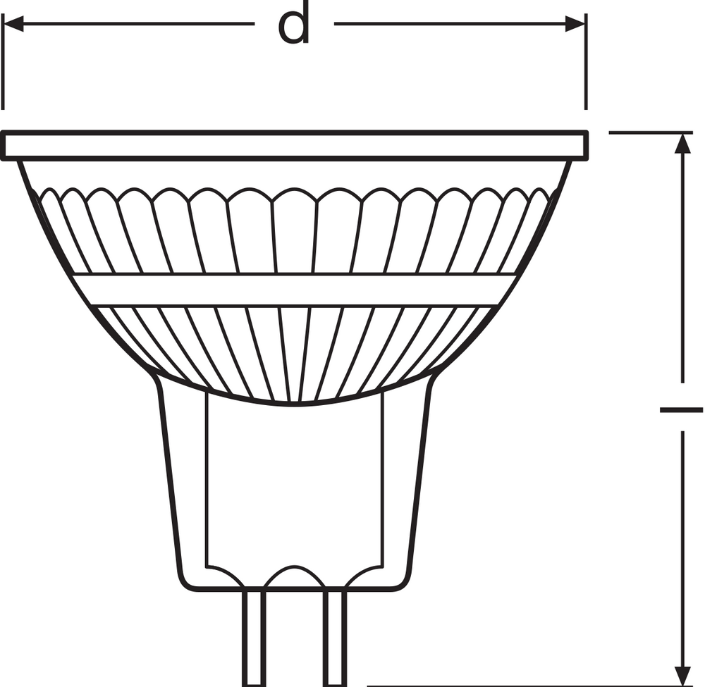Performance LED Spot Reflektor GU5.3 MR16 5W 345 lumen 36D 4000K Kallvit dimbar ersätter 35W