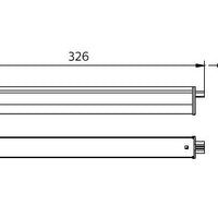 Philips BN021C LED Monteringsskena 5W 3000K 480 lumen 220-240V IP20 Vit 326mm