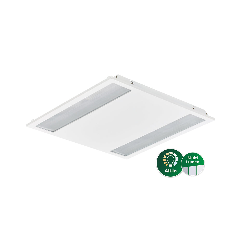 Philips CoreLine Infälld LED Panel, 31W 37W 43W, 4000K Neutralvit, 3100-4300 lumen, DALI Dimbar, IP20/44, 597x597mm