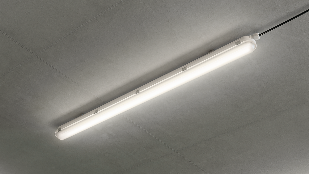 Philips CoreLine WT120C G2 LED vattentät armatur 30W 4000K 3400 lumen IP65 IK08 1515mm Grå