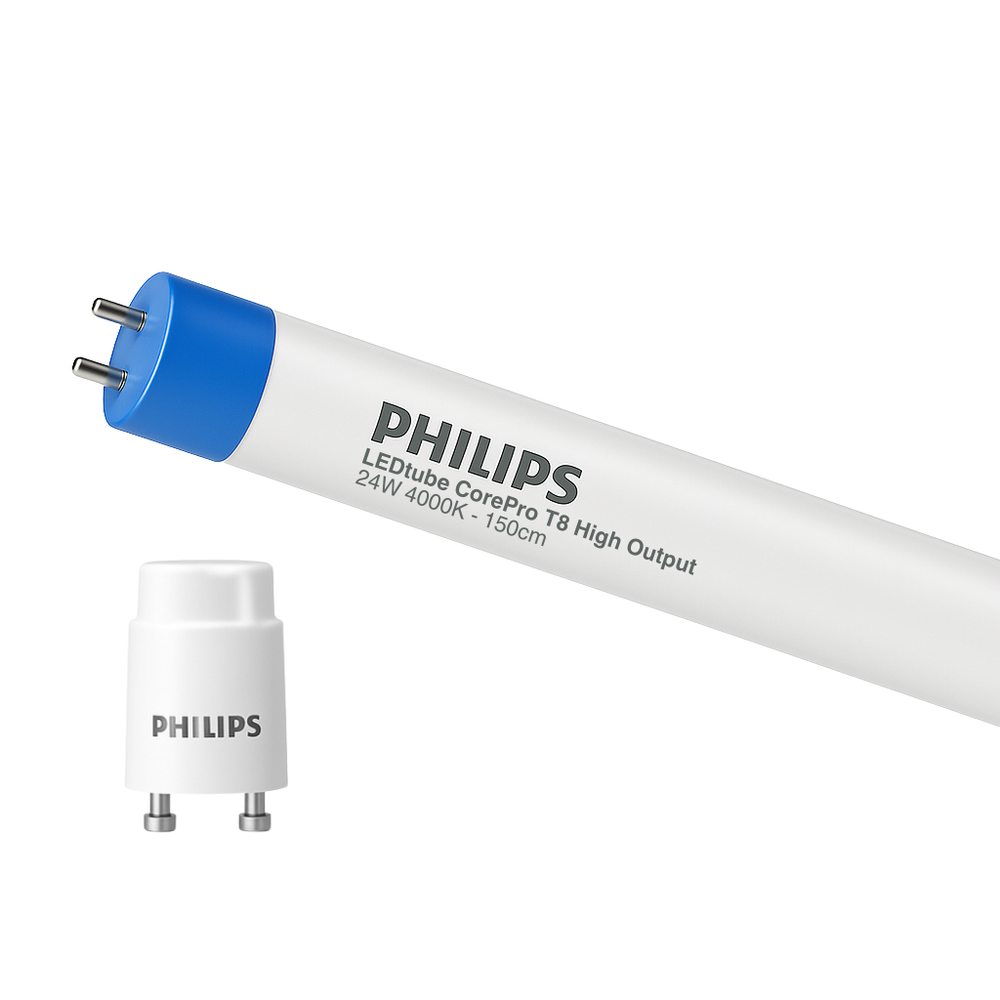 Philips CorePro LEDtube 1500mm T8 HO 24W 4000K G13 Frosted 2700 lumens 240° Cool White CE RoHS