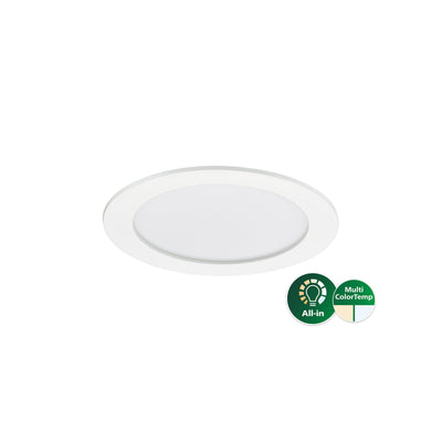 Philips DN145B LED recessed downlight, 11W, 1100 lumens, 3000K 4000K, IP20/44, White, 220-240V, CRI 80