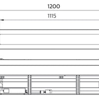 Philips LED linjärarmatur 1200mm 31W 4000K 4300 lumen IP20/44 mikroprismatisk lins Vit stålkapsling
