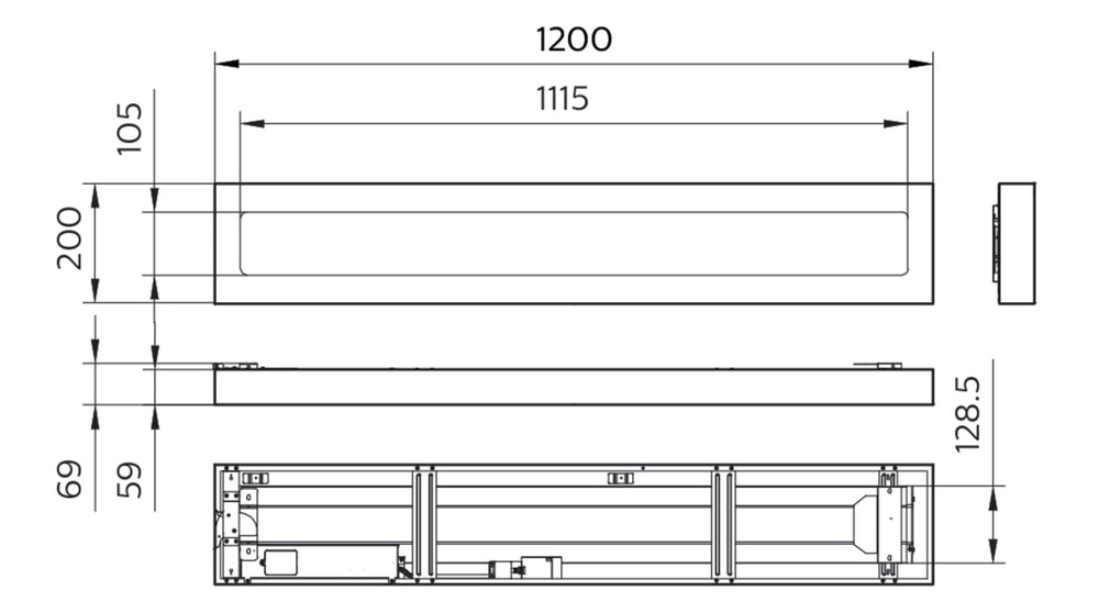 Philips LED linjärarmatur 1200mm 31W 4000K 4300 lumen IP20/44 mikroprismatisk lins Vit stålkapsling