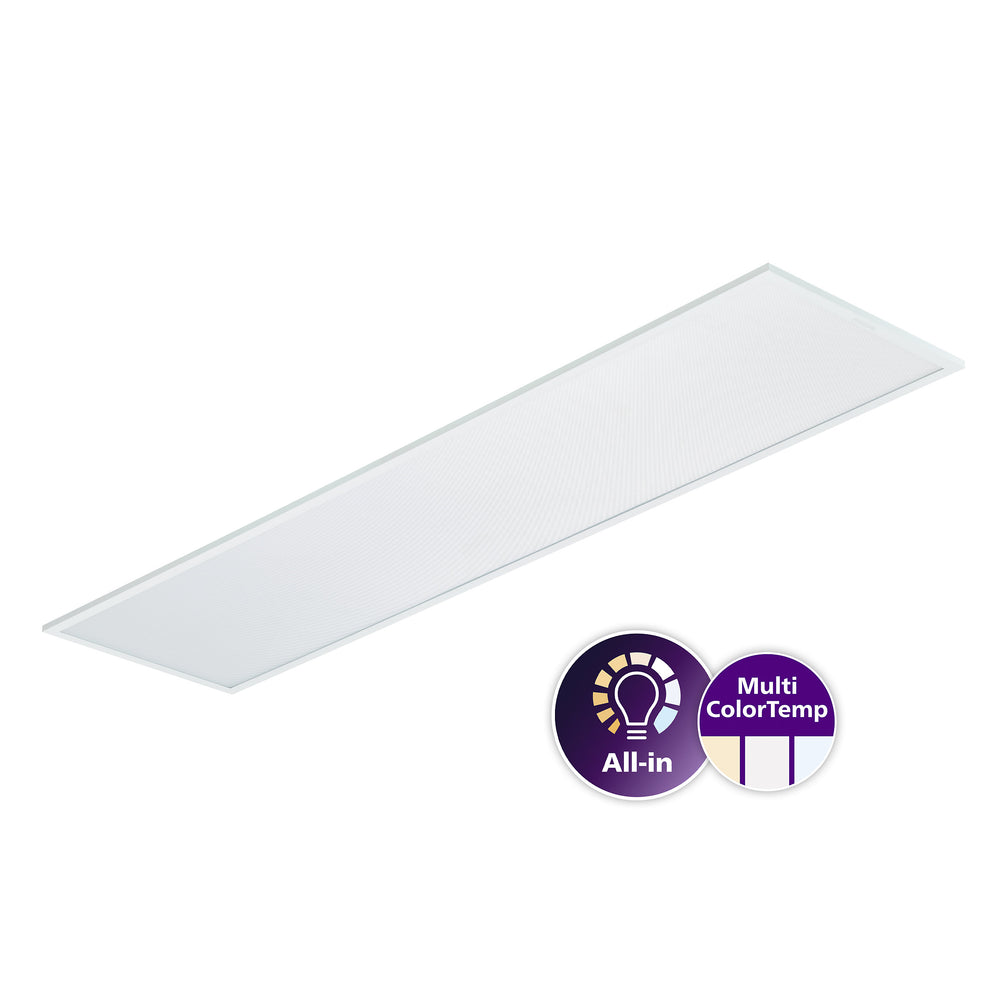 Philips Ledinaire RC065B G5 LED panel 28W 3000K/3500K/4000K 3400-3600 lumen 1195x295mm UGR19 Vit IP20