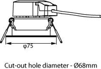 Philips Ledinaire recessed LED spot 6W 2700K 500 lumens 36° dimmable White IP20