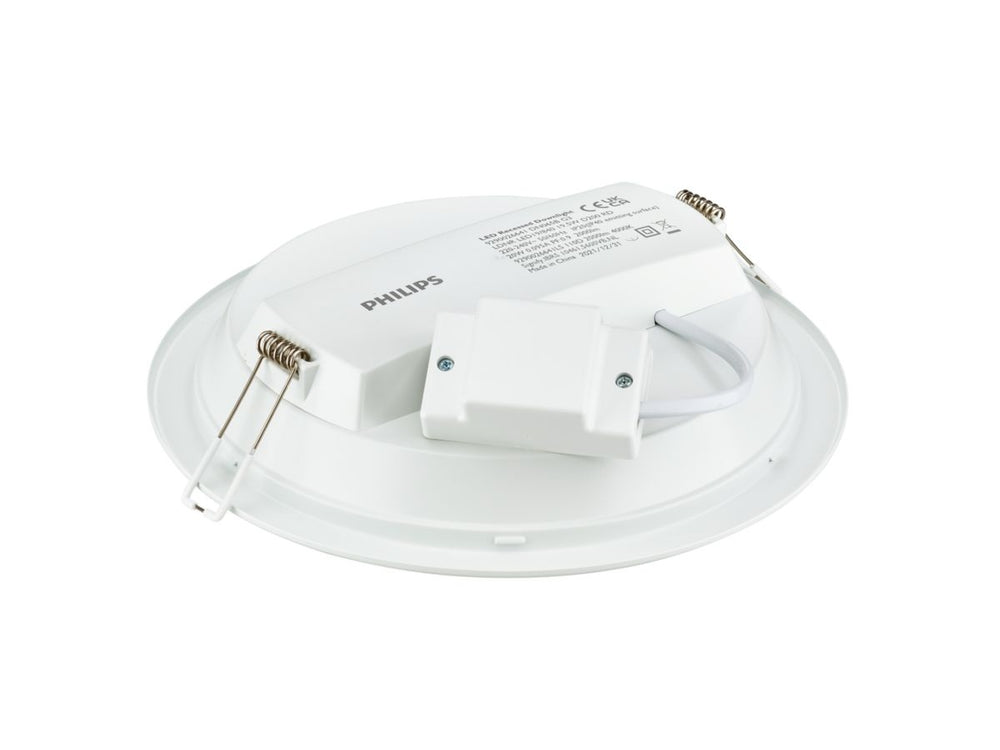 Philips LED Downlight 12W 1200 lumen 3000K 220-240V 110° Vit Rund IP20/IP44 Ø175mm utskärning 150mm