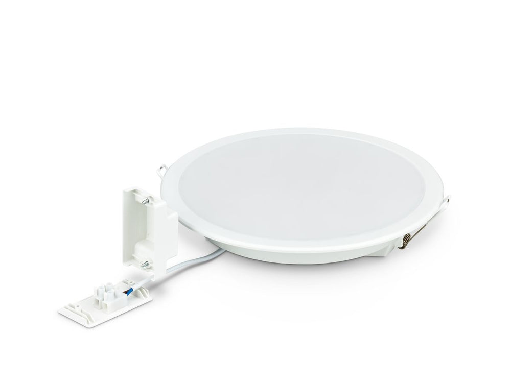 Philips LED Downlight 12W 1200 lumen 3000K 220-240V 110° Vit Rund IP20/IP44 Ø175mm utskärning 150mm