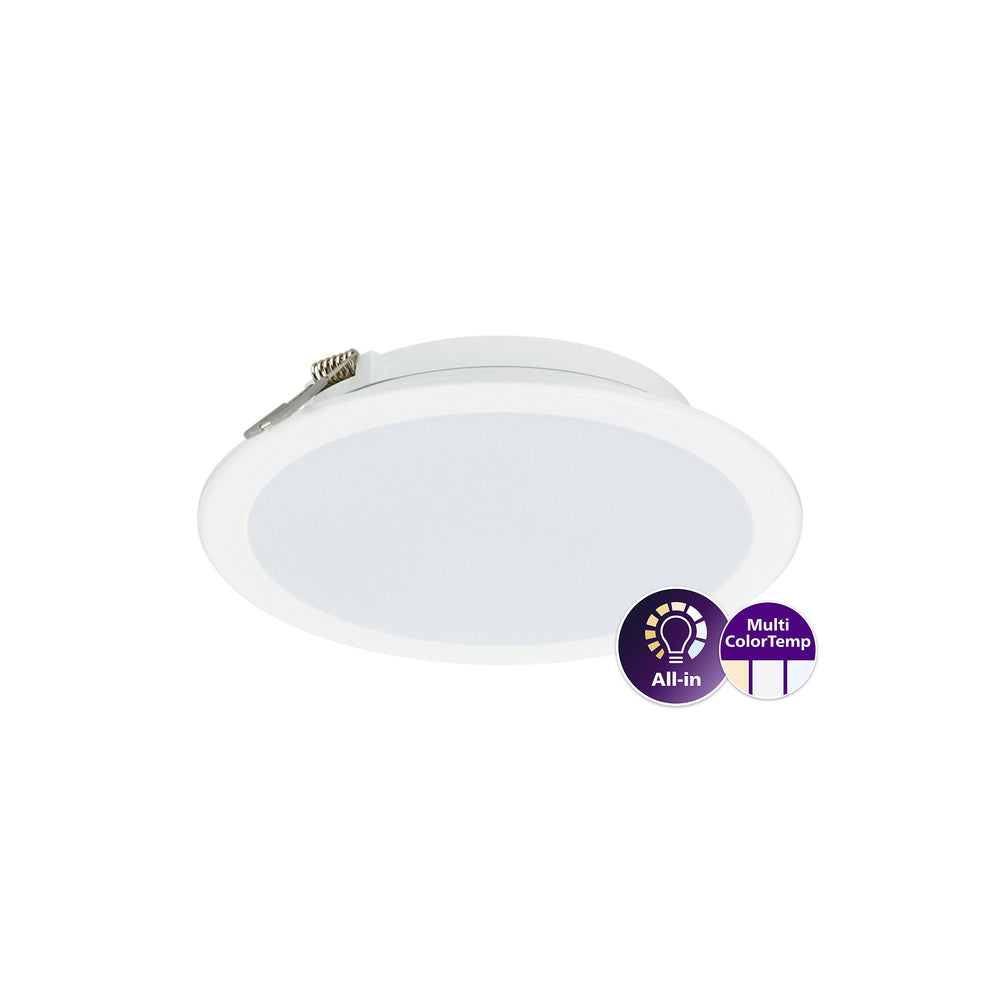 Philips Ledinaire SlimDownlight DN065B G4 LED 12W 1200 lumen 3000K 4000K 6500K Vit IP20 IP44 Ø175mm