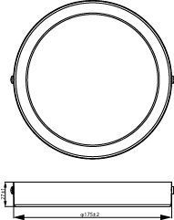 Philips Ledinaire SlimDownlight ytmonterad LED 12W 3000K 1200 lumen 220-240V Vit IP20 Ø175mm